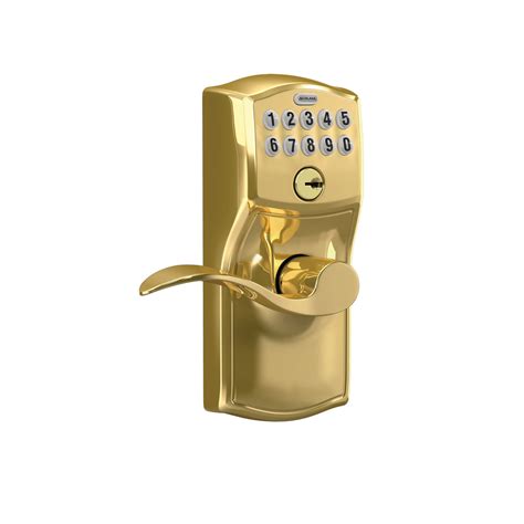 Accent Keypad Lever with Camelot Trim .